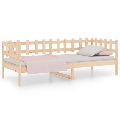 vidaXL Lit de jour sans matelas 90x200 cm bois de pin massif