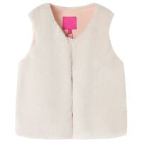 Gilet pour enfants fausse fourrure beige 92