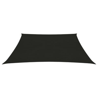 vidaXL Voile d'ombrage 160 g/m² Noir 2x2 m PEHD