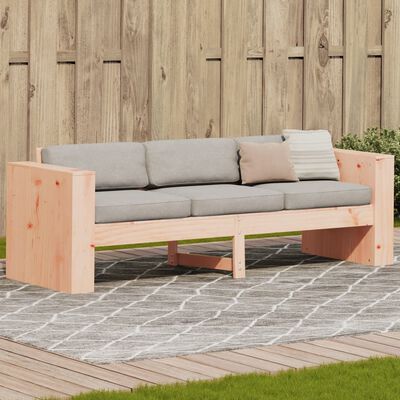 vidaXL Canapé de jardin 3 places 189x60x62 cm bois massif de douglas