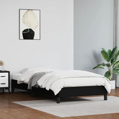 vidaXL Cadre de lit sans matelas noir 90x200 cm similicuir