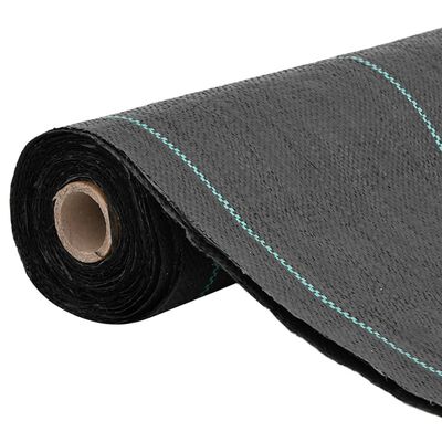 vidaXL Membrane anti-mauvaises herbes noir 0,5x50 m PP