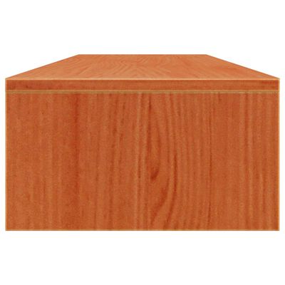 vidaXL Support de moniteur marron miel 100x27x15 cm bois de pin solide