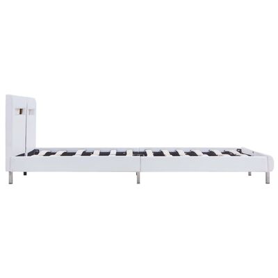 vidaXL Cadre de lit avec LED sans matelas blanc 180x200 cm