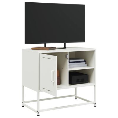 vidaXL Meuble TV vert olive 100,5x39x60,5 cm acier