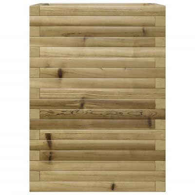 vidaXL Jardinière 50x50x68,5 cm bois de pin imprégné