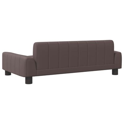 vidaXL Canapé pour enfants marron 90x53x30 cm similicuir