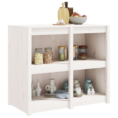 vidaXL Armoire de cuisine d'extérieur blanc bois de pin massif