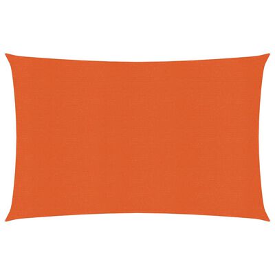 vidaXL Voile d'ombrage 160 g/m² Orange 2,5x4 m PEHD