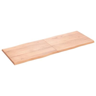 vidaXL Dessus de table bois massif traité bordure assortie