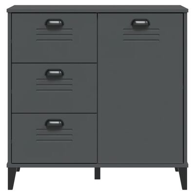 vidaXL Buffet VIKEN gris anthracite 80x40x80 cm bois d'ingénierie