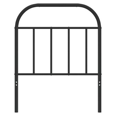 vidaXL Tête de lit métal noir 75 cm