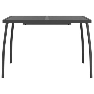 vidaXL Table de jardin anthracite 110x80x72 cm Treillis d'acier