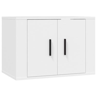 vidaXL Meuble TV mural Blanc 57x34,5x40 cm