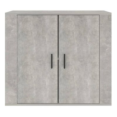 vidaXL Buffet Gris béton 80x33x70 cm Bois d'ingénierie