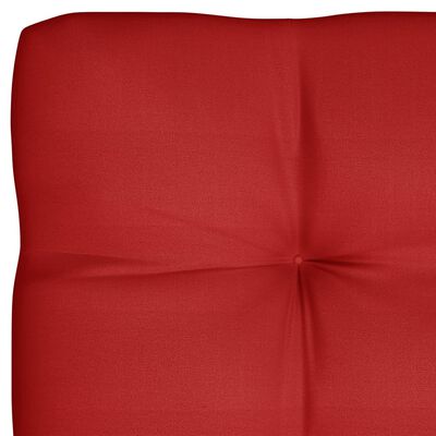 vidaXL Coussins de canapé palette lot de 7 Rouge