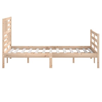 vidaXL Cadre de lit sans matelas bois massif 160x200 cm