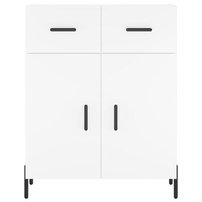 vidaXL Buffet haut Blanc 69,5x34x180 cm Bois d'ingénierie