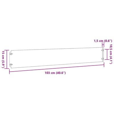 vidaXL Bordures de pelouse 50 pcs 15x103 cm acier corten flexible