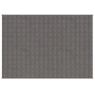 vidaXL Couverture lestée Gris 152x203 cm 7 kg Tissu