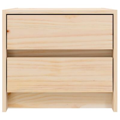 vidaXL Tables de chevet 2 pcs 40x31x35,5 cm bois de pin massif