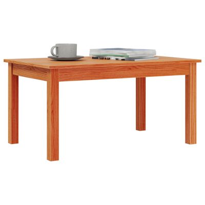 vidaXL Table basse cire marron 80x50x40 cm bois massif de pin