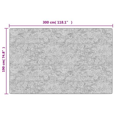 vidaXL Tapis lavable multicolore 190x300 cm antidérapant