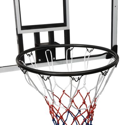 vidaXL Panneau de basket-ball Transparent 90x60x2,5 cm Polycarbonate