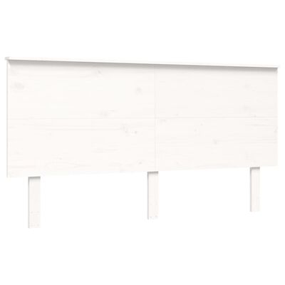 vidaXL Cadre de lit sans matelas blanc bois de pin massif