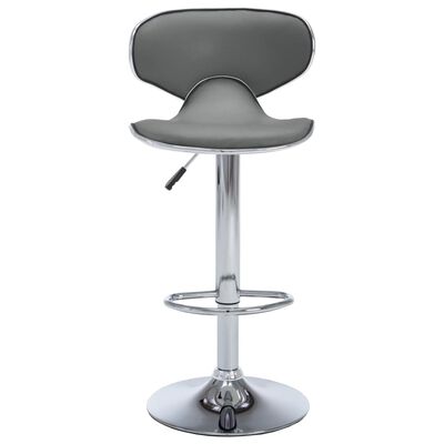 vidaXL Tabourets de bar lot de 2 gris similicuir