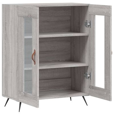 vidaXL Buffet sonoma gris 69,5x34x90 cm bois d'ingénierie