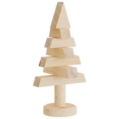 vidaXL Arbres de Noël en bois pour décoration 2 pcs 30 cm pin massif