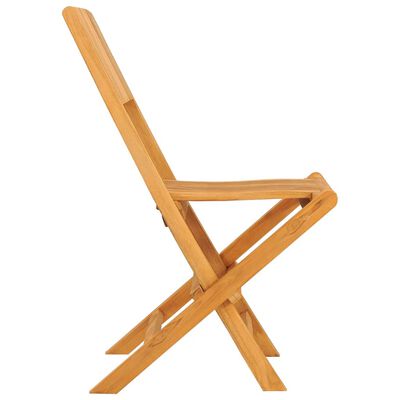 vidaXL Chaises de jardin pliantes lot de 2 47x61x90cm bois massif teck