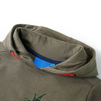 Sweatshirt à capuche pour enfants kaki 104