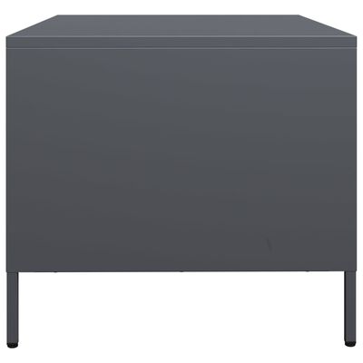 vidaXL Meuble TV anthracite 68x50x43,5 cm acier laminé à froid