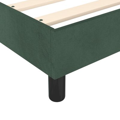 vidaXL Cadre de lit Vert foncé 80x200 cm Velours