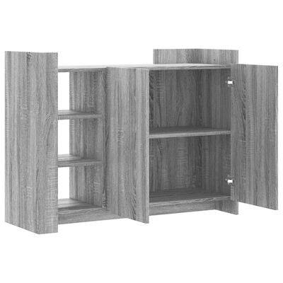 vidaXL Buffet sonoma gris 100x35x75 cm bois d'ingénierie