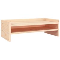 vidaXL Support pour moniteur 50x24x16 cm Bois de pin solide