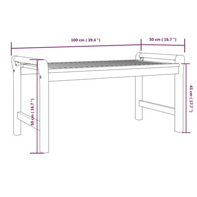 vidaXL Salon de jardin 3 pcs avec coussins bois massif d'acacia