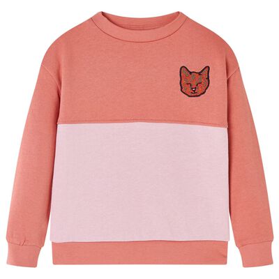 Sweat-shirt enfants bloc de couleurs rose 128