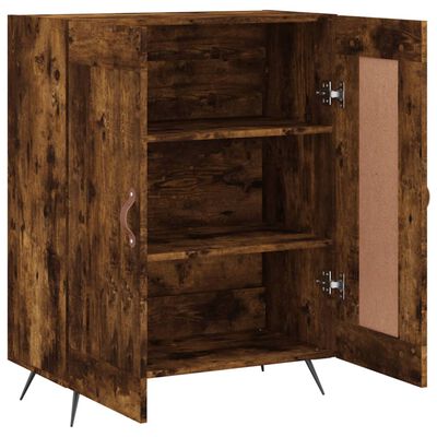 vidaXL Buffet chêne fumé 69,5x34x90 cm bois d'ingénierie