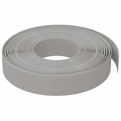 vidaXL Bordures de jardin 4 pcs gris 10 m 10 cm polyéthylène