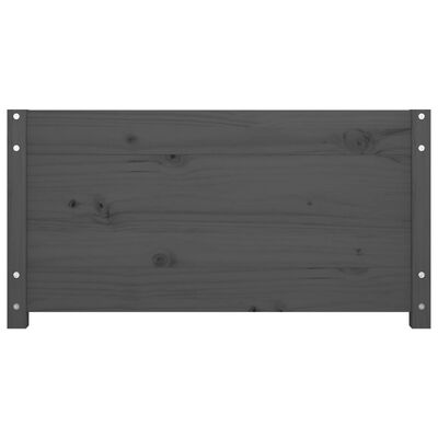 vidaXL Lit de jour Gris 90x190 cm Simple Bois de pin massif