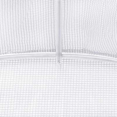 vidaXL Serre avec cadre en acier blanc 66 m² 22x3x2 m