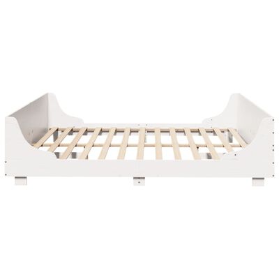 vidaXL Cadre de lit sans matelas blanc 180x200 cm bois massif de pin