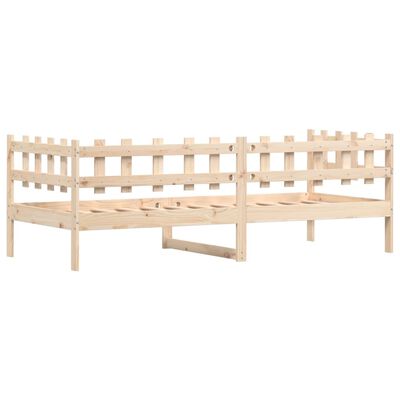 vidaXL Lit de jour sans matelas 90x200 cm bois de pin massif