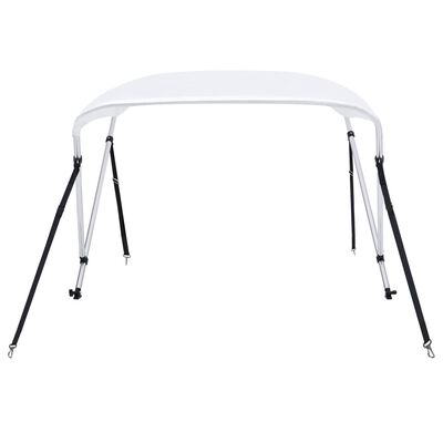 vidaXL Auvent bimini à 2 arceaux Blanc 150x120x110 cm