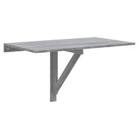 vidaXL Table murale pliable Sonoma gris 100x60x56 cm Bois d'ingénierie