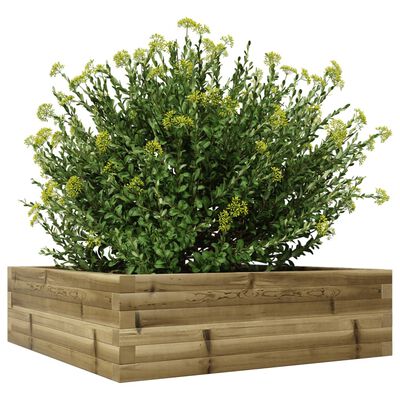 vidaXL Jardinière 80x80x23 cm bois de pin imprégné