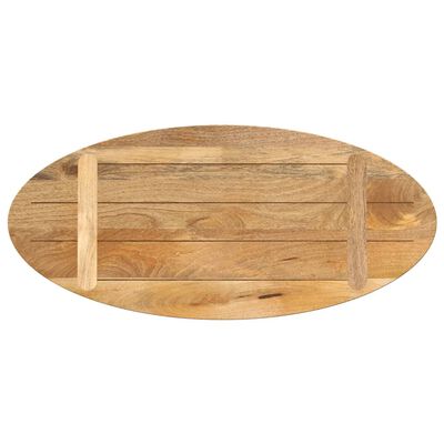 vidaXL Dessus de table 80x40x2,5 cm ovale bois massif de manguier